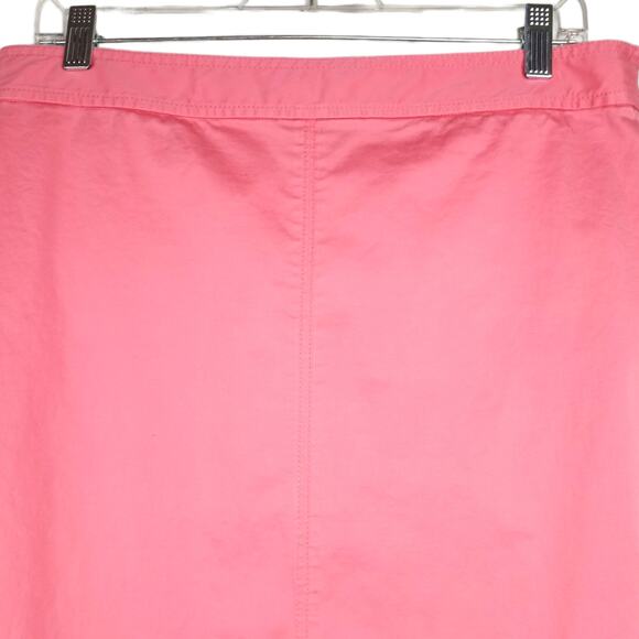J. CREW Chino Skirt Women's 10  Coral Pencil Stretch Nautical Preppy - Picture 3 of 6